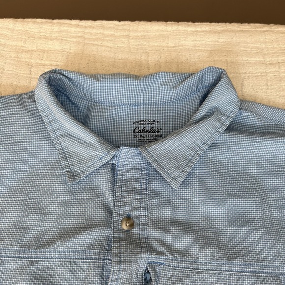 Cabela's Men's Advance Wick Short Sleeve Button Up Vented Shirt 2XL - Picture 4 of 8